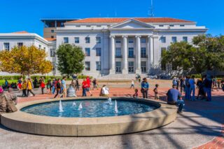 photo - Sproul Hall and Students on UC Berkeley Campus