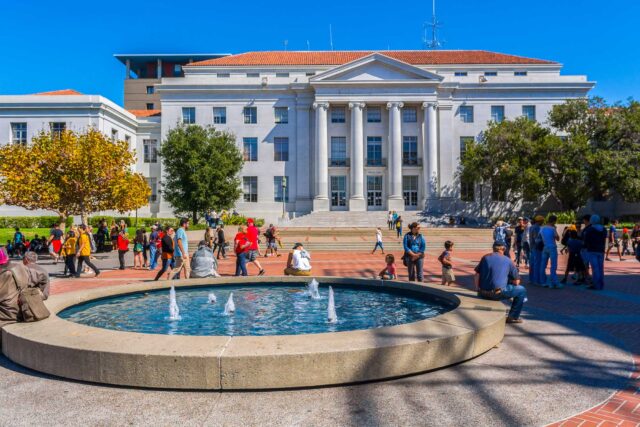 photo - Sproul Hall and Students on UC Berkeley Campus