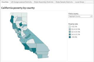image - California Poverty by County and Legislative District