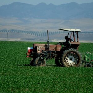 photo- Farmer in Tractor