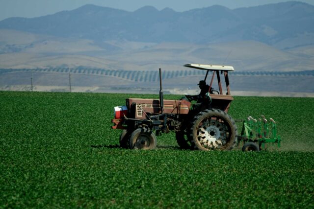 photo- Farmer in Tractor