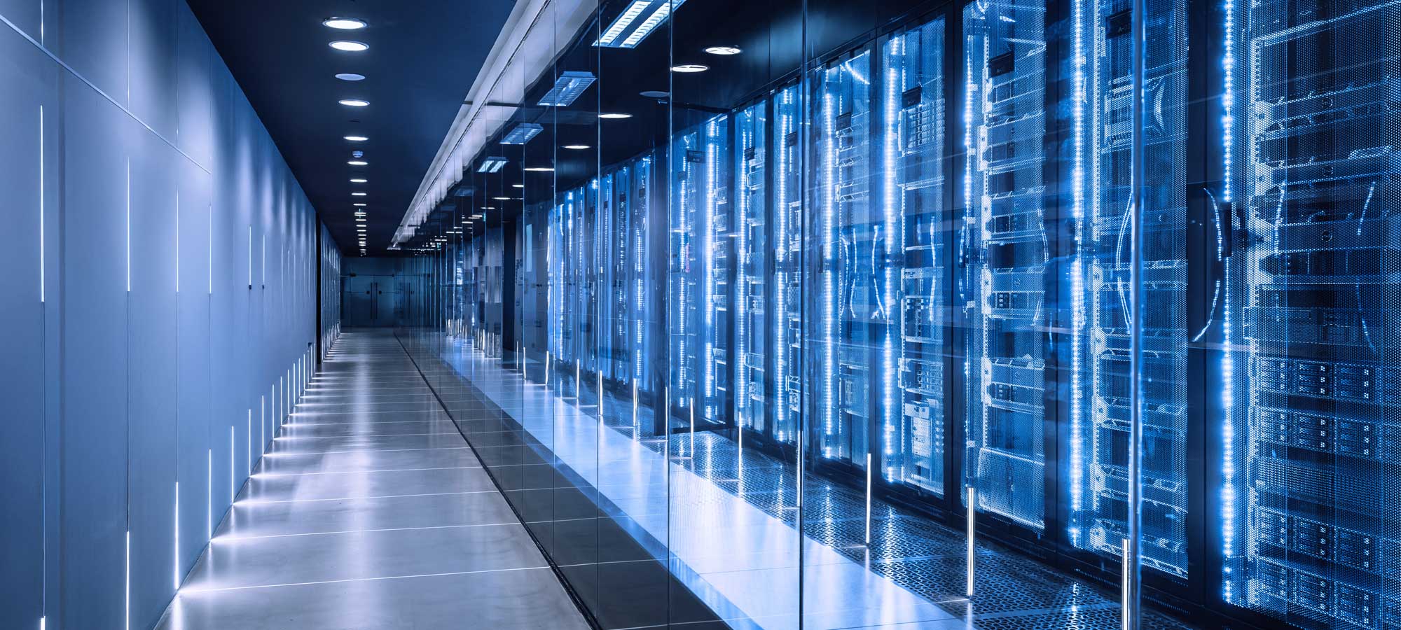 photo - High Tech Data Center with Server Racks