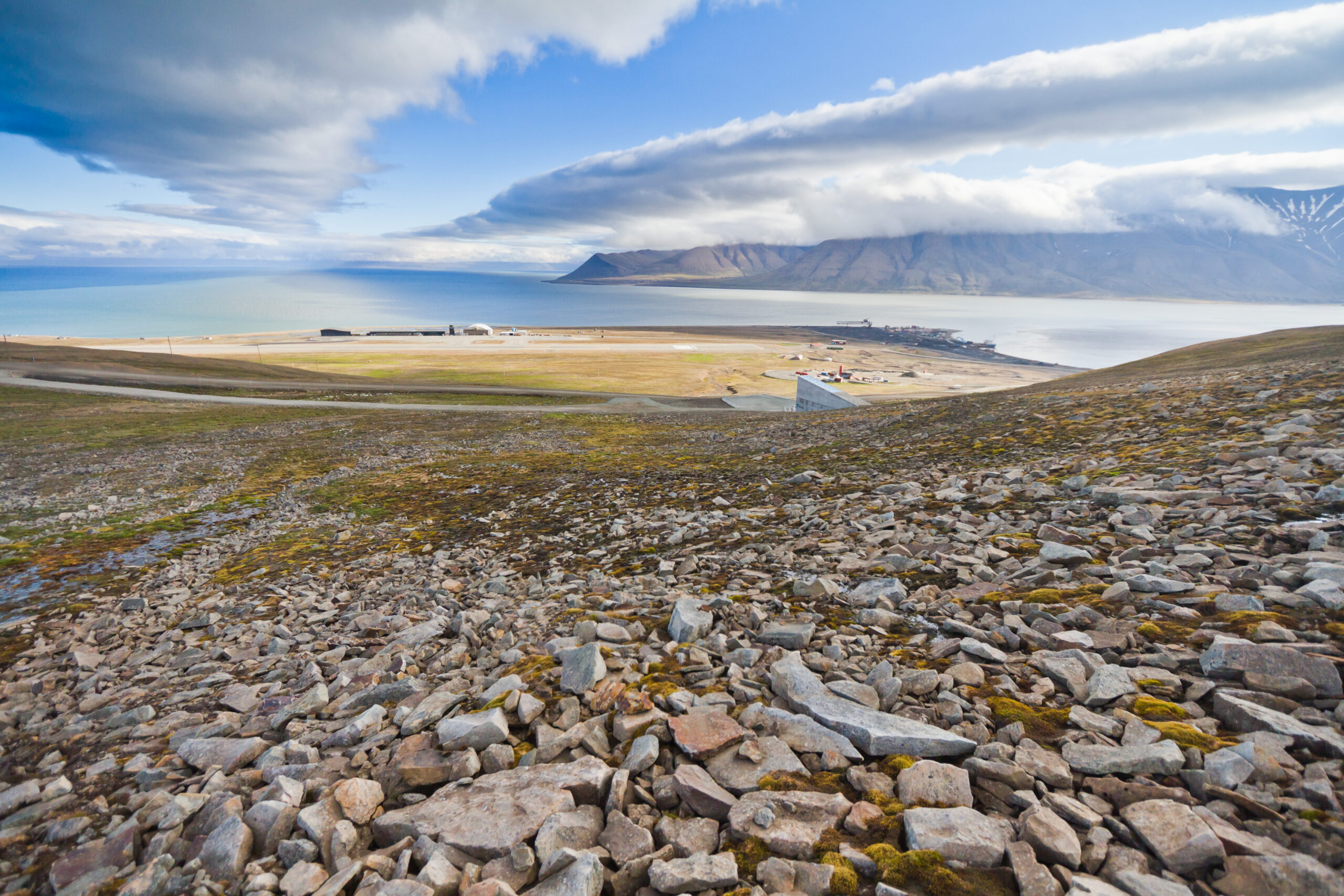 photo - Svalbard Global Seed Vault in the summer