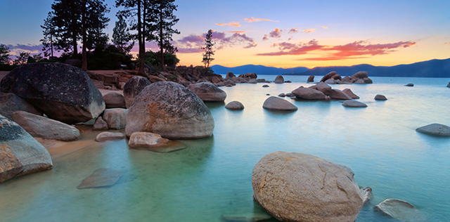 Photo of Lake Tahoe shore