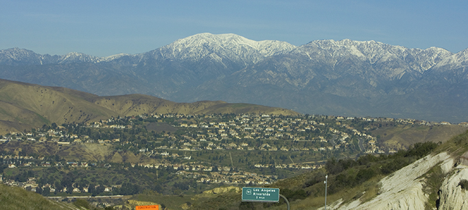 Photo of a scenic view of Mt. Baldy in San Bernardino County