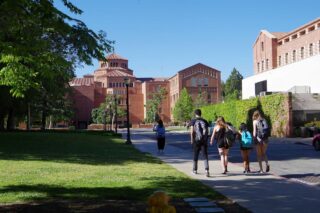 photo - Students walking on UCLA Campus