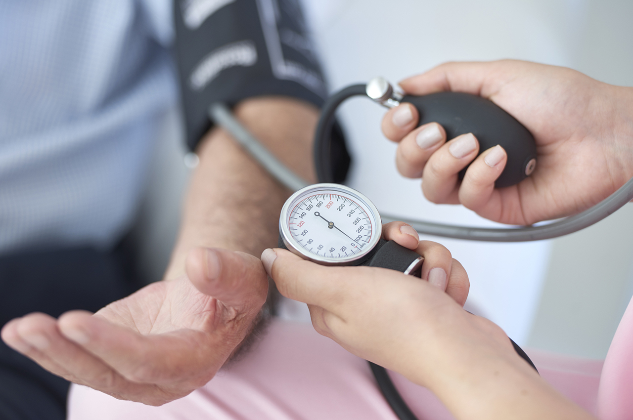photo - nurse measuring blood pressure