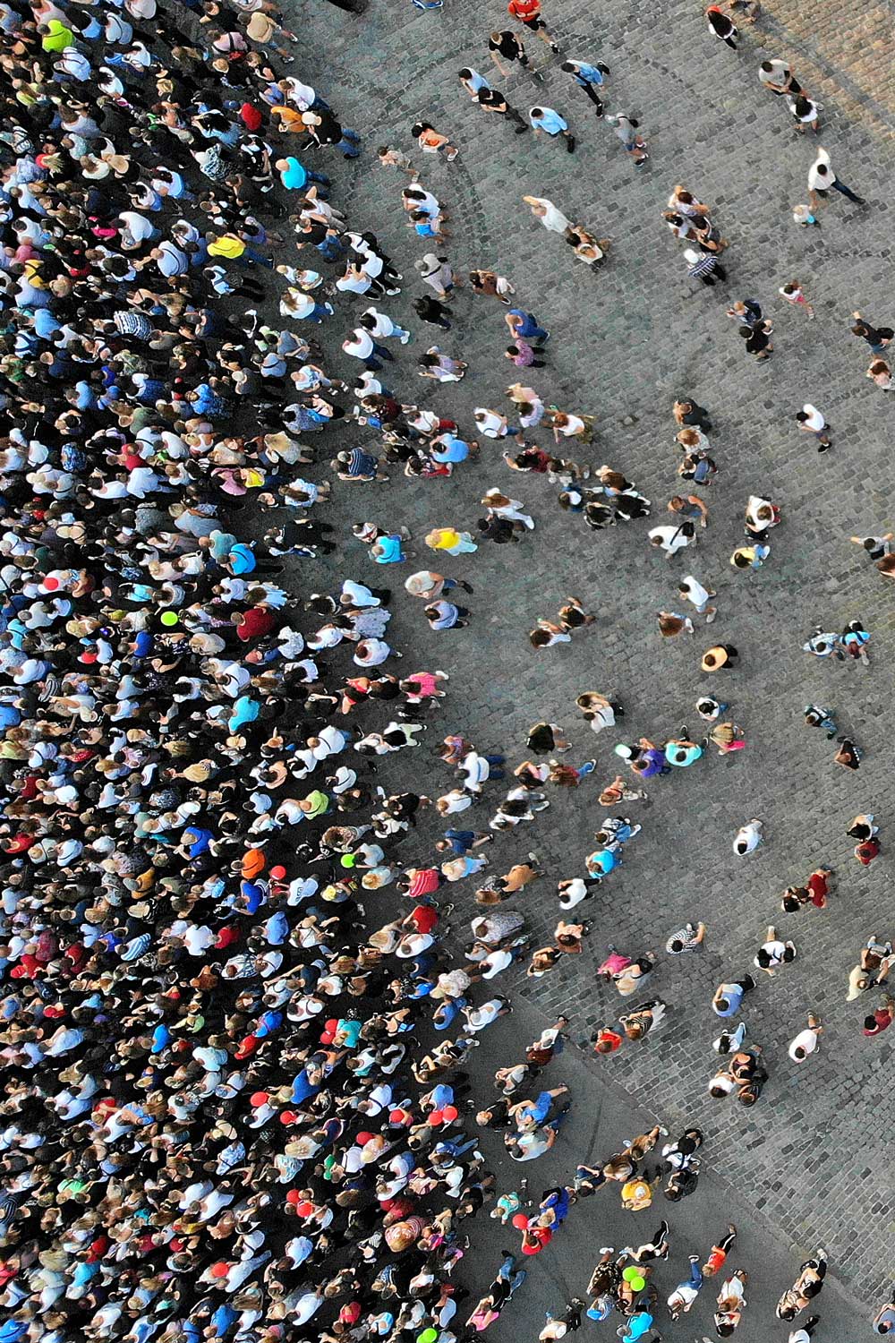 photo - Aerial View of Crowd of People
