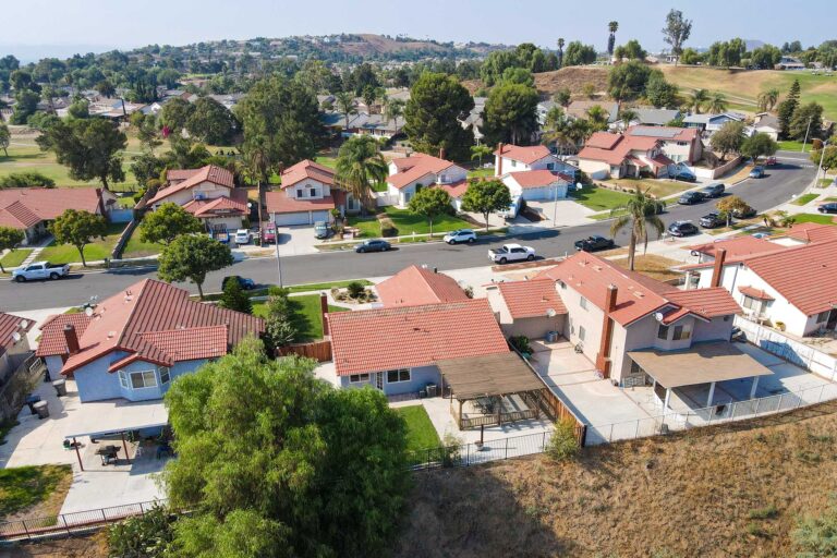photo - Aerial view of southern California houses
