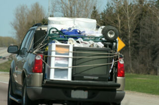 photo - Back of Truck Packed with Household Items