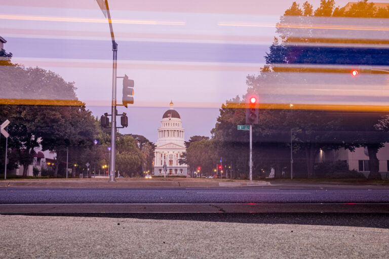 photo - California State Capitol Building at Twilight
