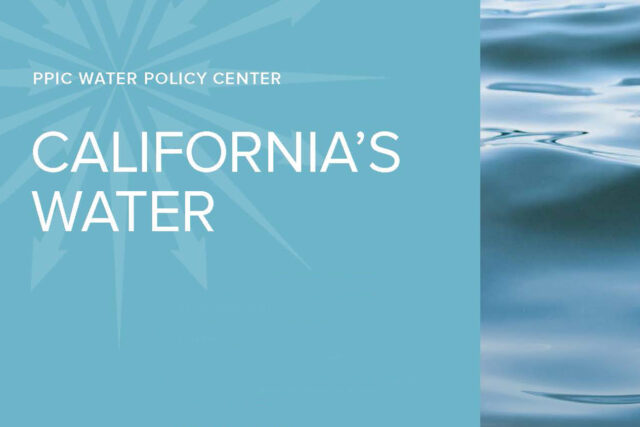 Cover shot of California's Water