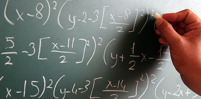 chalkboard math problems