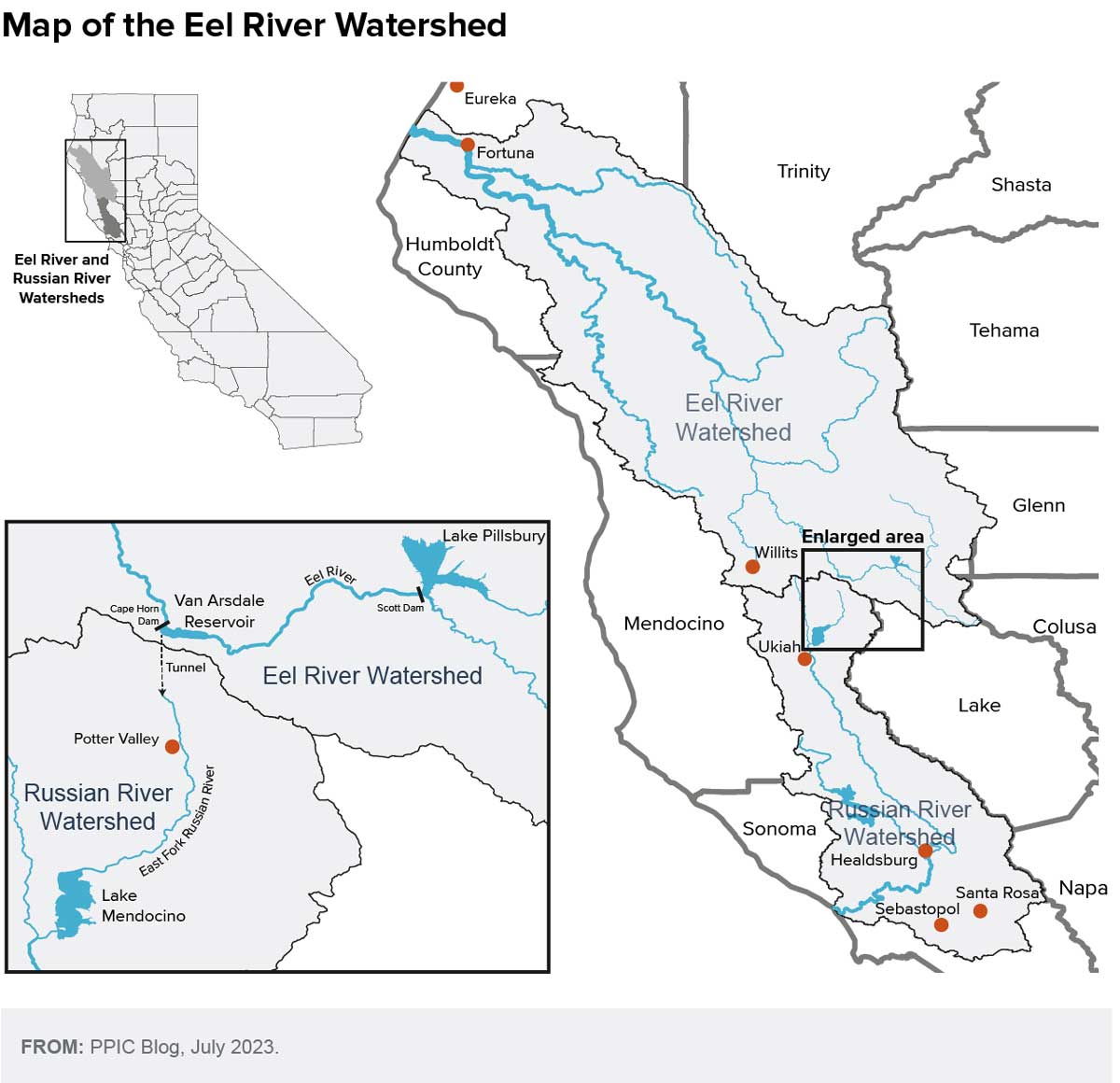 Map - Eel River Watershed