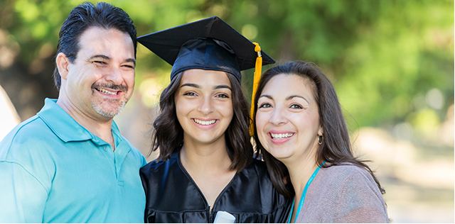 photo - College Graduate and Family