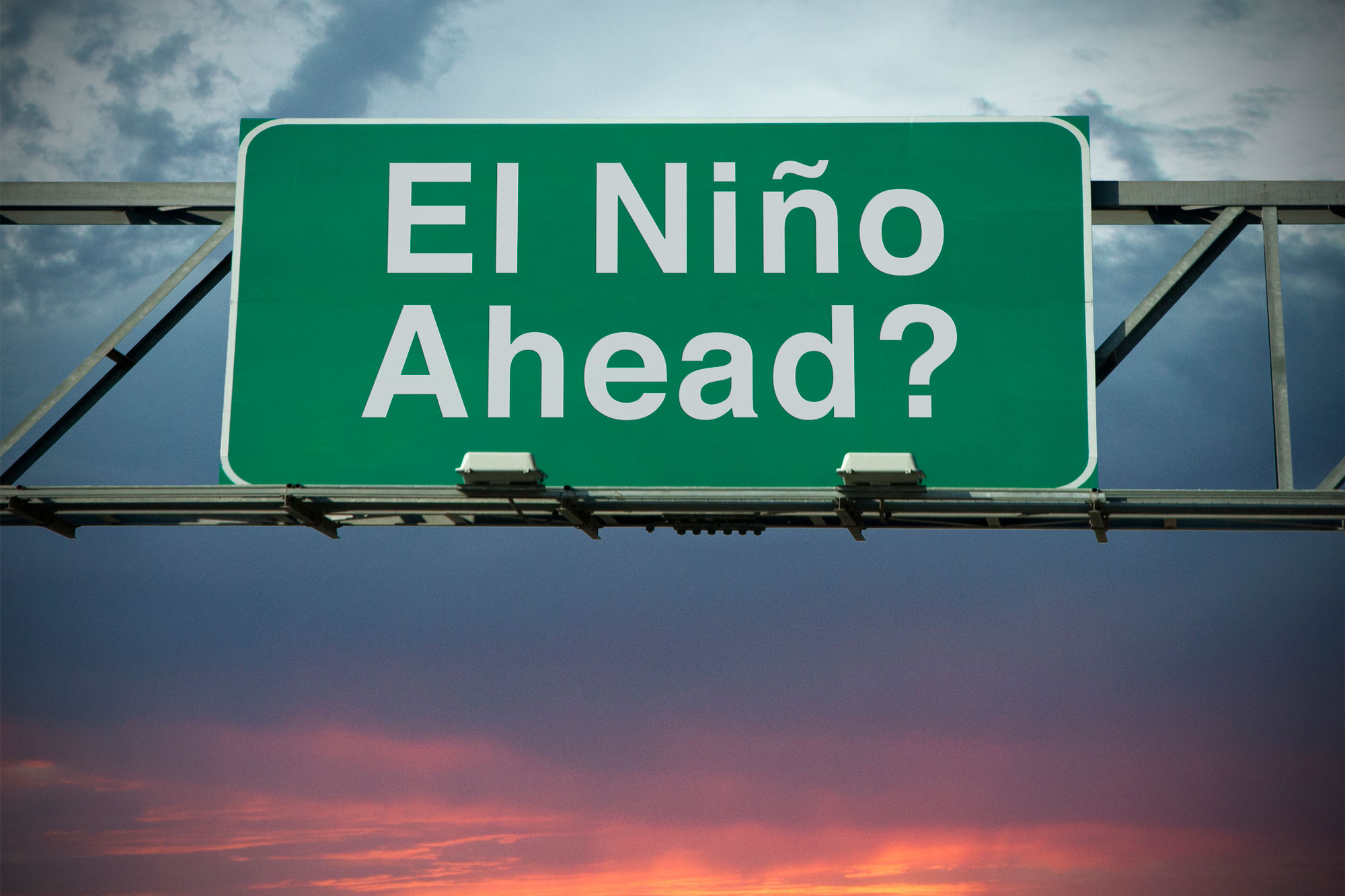 photo - "El Niño Ahead?" Highway Sign