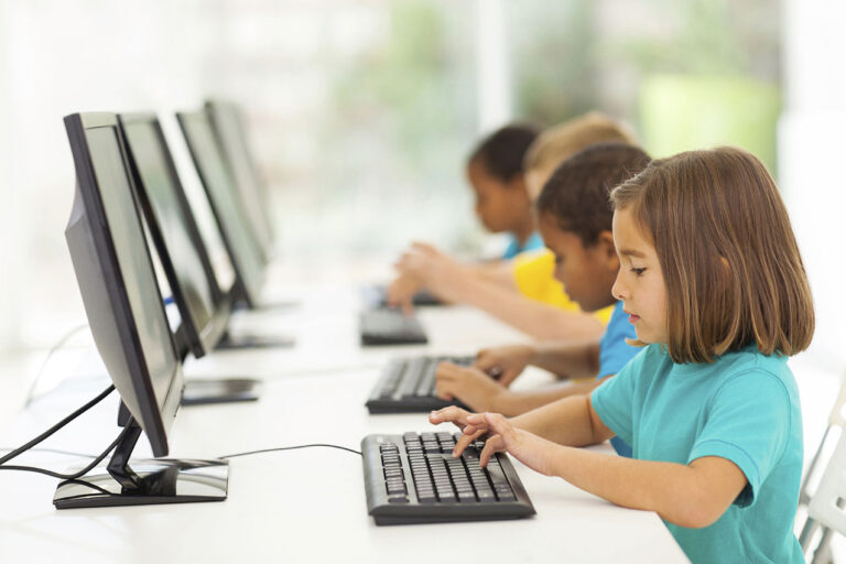 photo - Elementary School Students in Computer Class