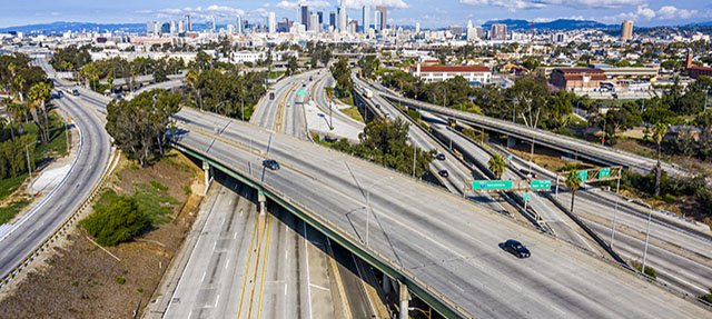 photo - Empty Los Angeles Freeways During Coronavirus Pandemic