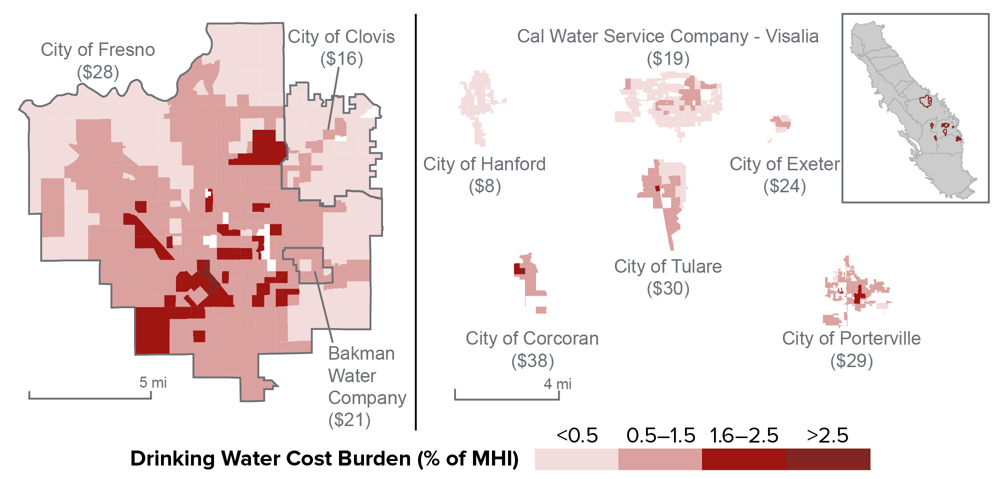 figure - Affordability concerns vary within and across service areas