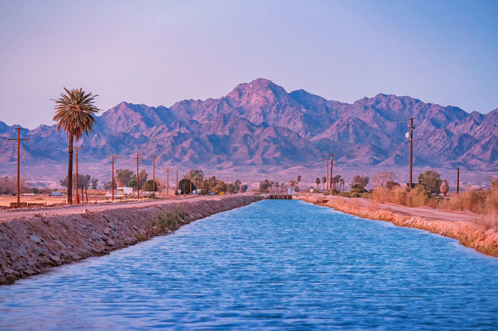 photo - Irrigation Canal in Colorado Desert in California