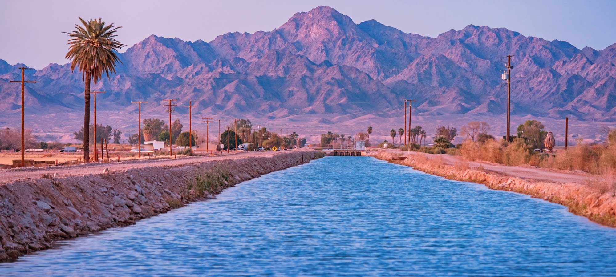 photo - Irrigation Canal in Colorado Desert in California