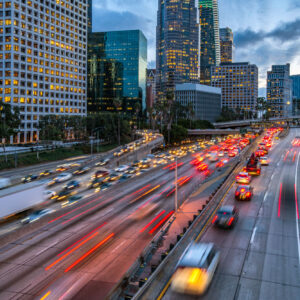 photo - Los Angeles Traffic at Dusk