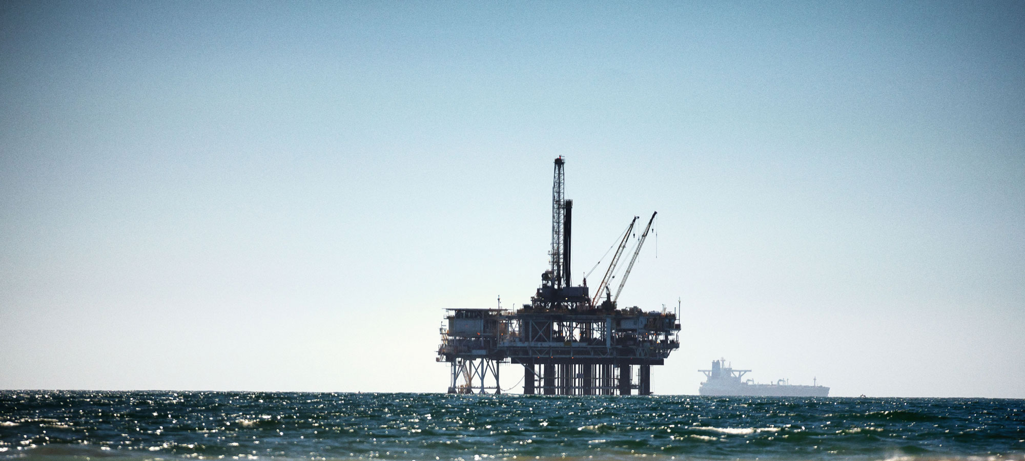 photo - Offshore Drilling Rig Near Huntington Beach, California