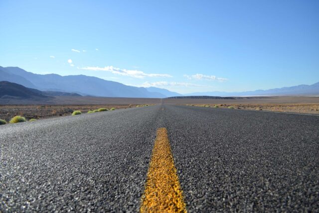 photo - Open Road Through California Desert