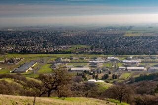 photo - Panoramic view of Vacaville and the state prison
