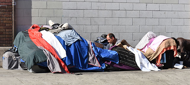 photo - Man Living on the Street in Los Angeles