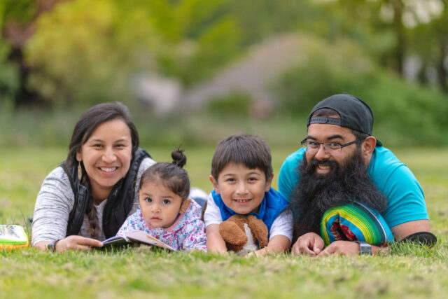 photo - Portrait of a Native American Family at the Park