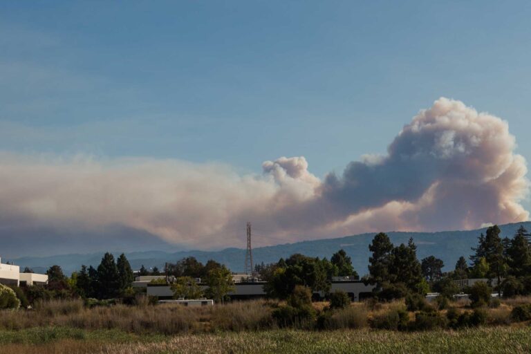 photo - Smoke Clouds from Wildfire in Mountain View, California