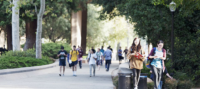 photo - Students Walking on UCLA Campus