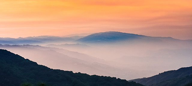 photo - Sunset Views in Santa Cruz Mountains, California