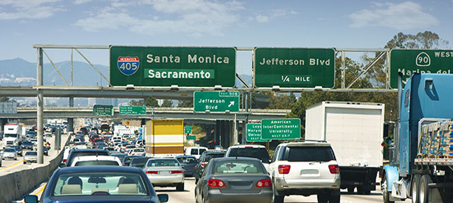 photo - Traffic on an Los Angeles Freeway