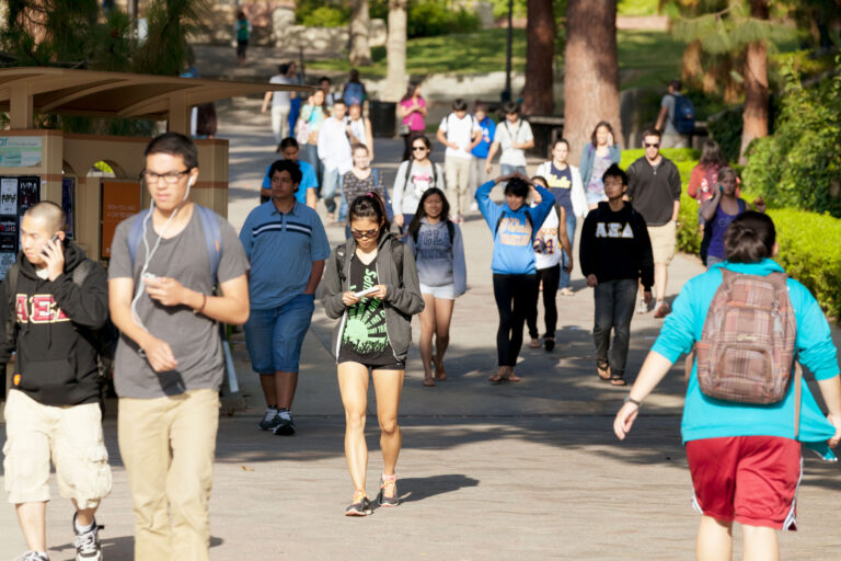 photo - UCLA students on campus