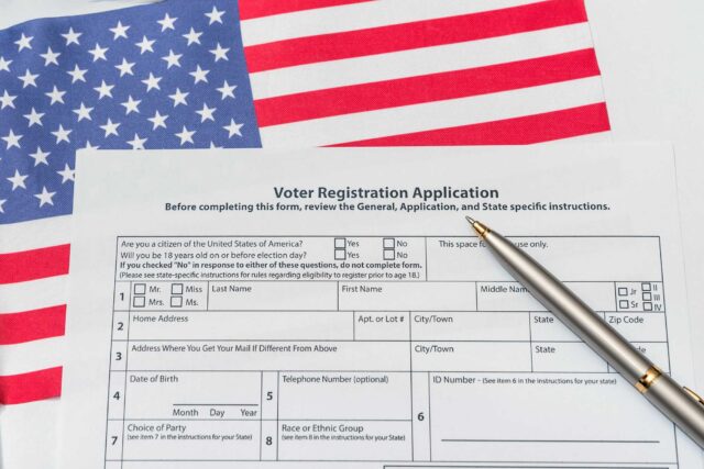 photo - Voter Registration Form