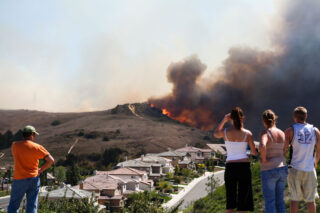 photo - Wildfire Threatening Homes