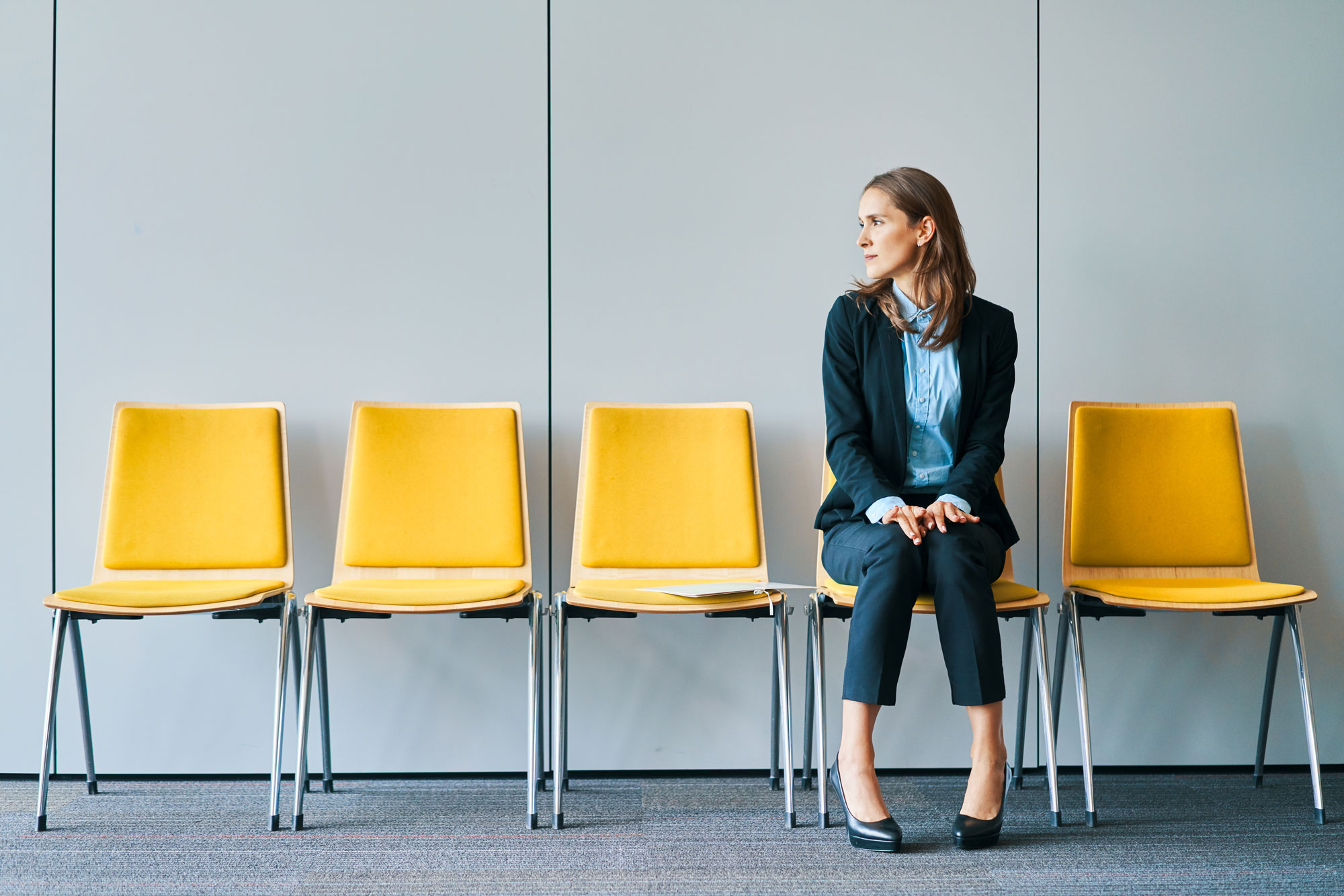 photo - Woman Waiting for a Job Interview