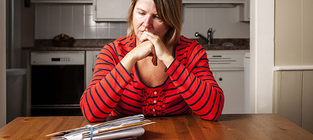 photo - Woman Worried about Bills